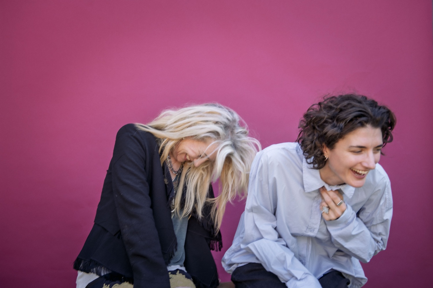 Lorien Haynes and Daisy Bevan in rehearsal, July 2026