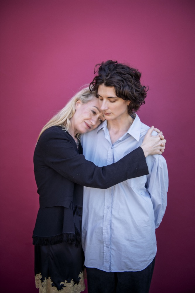 Lorien Haynes and Daisy Bevan in rehearsal, July 2026